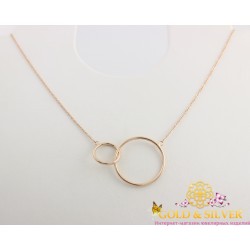 Золотое колье Кольца 860418